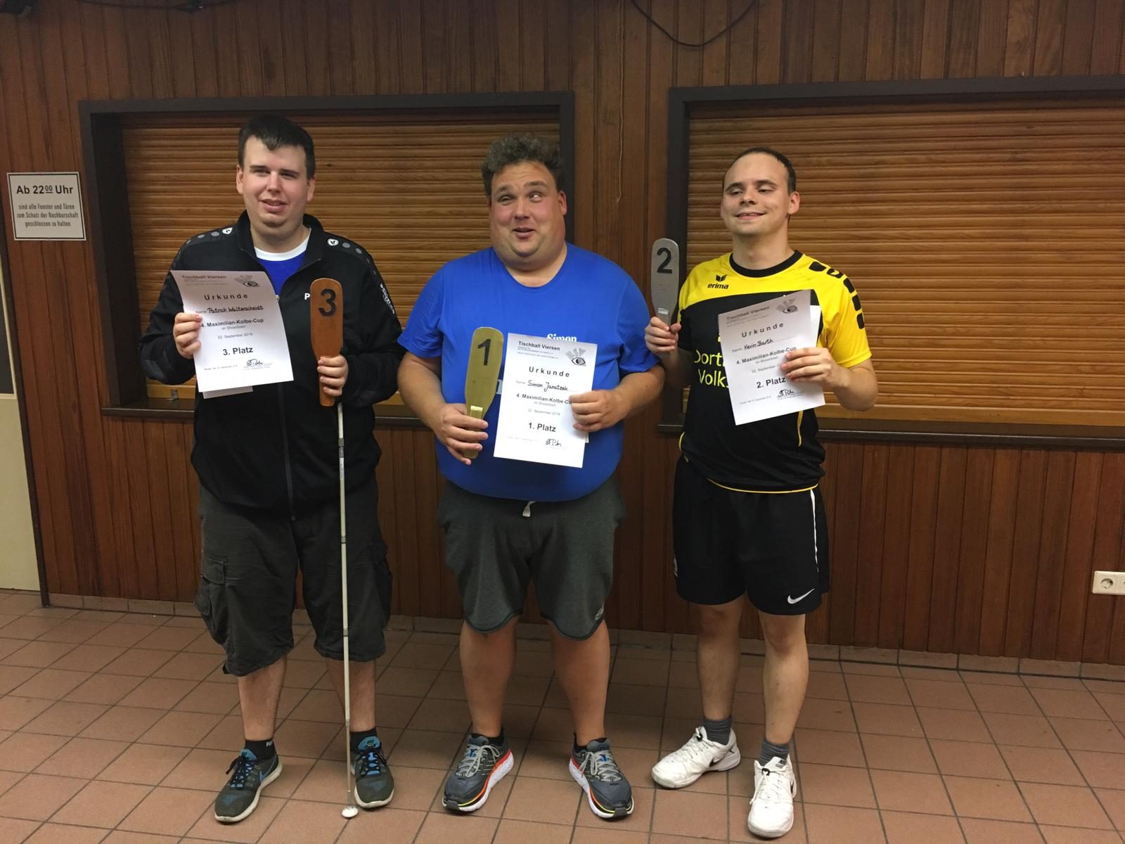 MMK Cup 2018 (Simon Janatzek, Kevin Barth und Patrick Walterscheidt)